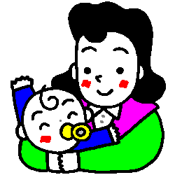 赤ちゃんと母①.GIF